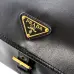 Prada Cahier Messenger Bag (2 Colors) – Burgundy/Black Leather with Gold-Tone Triangle Logo &amp; Buckle Hardware #A59179