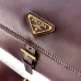 Prada Cahier Messenger Bag (2 Colors) – Burgundy/Black Leather with Gold-Tone Triangle Logo &amp; Buckle Hardware #A59179