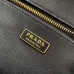 Prada Cahier Messenger Bag (2 Colors) – Burgundy/Black Leather with Gold-Tone Triangle Logo &amp; Buckle Hardware #A59179