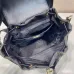 Stylish Black Prada Backpack With Leather Trim And Gold Hardware For Fashion Lovers #A49963