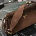 Prada Enchaîne Suede Handbag (1BC262) 2025 FW - Vintage Curved Silhouette, Removable Strap, 32.5×15.5×11cm #A59987
