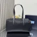 Prada Black Nylon Top - Handle Bag With Gold - Tone Hardware: Blend of Function and Luxury #A49966