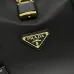 Prada Black Nylon Top - Handle Bag With Gold - Tone Hardware: Blend of Function and Luxury #A49966