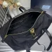 Prada Black Nylon Top - Handle Bag With Gold - Tone Hardware: Blend of Function and Luxury #A49966