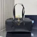 Prada Black Nylon Top - Handle Bag With Gold - Tone Hardware: Blend of Function and Luxury #A49966