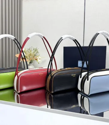 Prada Leather Handbag Collection In Vibrant Colors With Signature Design #A51214