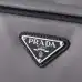 PRADA Men's Dark Gray Re-Nylon Crossbody Messenger Bag with Detachable Pouch – Iconic Triangle Logo Adjustable Strap #A58757