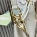 Prada 1BC261 2025 Autumn/Winter Retro Shoulder Bag - Black &amp; White Top Version with Chain Detail #A59499