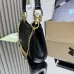 Prada 1BC261 2025 Autumn/Winter Retro Shoulder Bag - Black &amp; White Top Version with Chain Detail #A59499