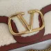 Valentino MINI LOC Shearling &amp; Leather Crossbody Bag 20×11×5cm #A65017