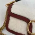 Valentino MINI LOC Shearling &amp; Leather Crossbody Bag 20×11×5cm #A65017