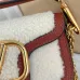 Valentino MINI LOC Shearling &amp; Leather Crossbody Bag 20×11×5cm #A65017