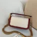 Valentino MINI LOC Shearling &amp; Leather Crossbody Bag 20×11×5cm #A65017