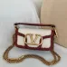 Valentino MINI LOC Shearling &amp; Leather Crossbody Bag 20×11×5cm #A65017
