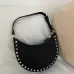 Valentino Rockstud Grainy Leather Mini Hobo Shoulder Bag 20×12×4cm #A65018