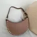 Valentino Rockstud Grainy Leather Mini Hobo Shoulder Bag 20×12×4cm #A65018