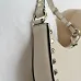 Valentino Rockstud Grainy Leather Mini Hobo Shoulder Bag 20×12×4cm #A65018