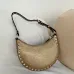 Valentino Rockstud Grainy Leather Mini Hobo Shoulder Bag 20×12×4cm #A65018