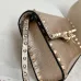Valentino Rockstud Metallic Leather Envelope Crossbody Bag 22.5×5×16cm #A65019