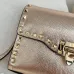 Valentino Rockstud Metallic Leather Envelope Crossbody Bag 22.5×5×16cm #A65019