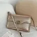 Valentino Rockstud Metallic Leather Envelope Crossbody Bag 22.5×5×16cm #A65019
