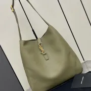 Stylish Saint Laurent Hobo Bag in Olive Green Leather with Iconic Gold Hardware#A50105 Stylish Saint Laurent Hobo Bag in Olive Green Leather with Iconic Gold Hardware#A50105