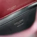 SAINT LAURENT Cassandra Envelope Clutch – Burgundy Smooth Leather with Gold YSL Logo (Detachable Chain Strap) #A58784