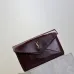 SAINT LAURENT Cassandra Envelope Clutch – Burgundy Smooth Leather with Gold YSL Logo (Detachable Chain Strap) #A58784