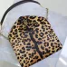 SAINT LAURENT Cassandra Envelope Crossbody Clutch – Leopard-Print Haircalf with Gold YSL Logo (Detachable Chain Strap) #A58783
