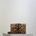 SAINT LAURENT Cassandra Envelope Crossbody Clutch – Leopard-Print Haircalf with Gold YSL Logo (Detachable Chain Strap) #A58783