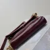 SAINT LAURENT Cassandre Envelope Chain Pouch – Hot Wine Lambskin Leather with Gold YSL Logo #A58760