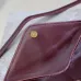 SAINT LAURENT Cassandre Envelope Chain Pouch – Hot Wine Lambskin Leather with Gold YSL Logo #A58760
