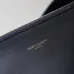 SAINT LAURENT Le 5 à 7 Hobo Bag Set – Black Haircalf with Matching Pouch &amp; Gold YSL Logo (Adjustable Strap) #A58770