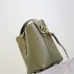 SAINT LAURENT Le 5 à 7 Small Bucket Bag – Olive Green Smooth Leather with Gold YSL Logo (Adjustable Crossbody Strap) #A58781