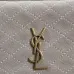 SAINT LAURENT Le 5 à 7 Small Bucket Bag – Taupe Suede Leather with Gold YSL Logo (Adjustable Crossbody Strap) #A58768