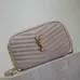 SAINT LAURENT Lou Camera Crossbody Bag – Dusty Beige Suede with Diagonal Quilt &amp; Gold YSL Logo (Chain Strap) #A58771