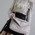 SAINT LAURENT Loulou Medium Shoulder Bag – Light Beige Suede with Chevron Quilt &amp; Gold YSL Logo (Convertible Chain Strap) #A58772