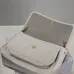 SAINT LAURENT Loulou Medium Shoulder Bag – Light Beige Suede with Chevron Quilt &amp; Tone-On-Tone YSL Logo (Convertible Chain Strap) #A58775