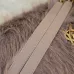SAINT LAURENT Loulou Medium Shoulder Bag – Light Beige Suede with Chevron Quilt &amp; Tone-On-Tone YSL Logo (Convertible Chain Strap) #A58776