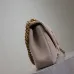 SAINT LAURENT Loulou Small Envelope Crossbody Bag – Blush Suede with Chevron Quilt &amp; Gold YSL Logo (Detachable Chain Strap) #A58780