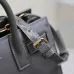 SAINT LAURENT Sac de Jour Small Tote Bag – Dark Gray Smooth Leather with Gold-Tone Hardware (Top Handles &amp; Crossbody Strap) #A58769