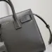 SAINT LAURENT Sac de Jour Small Tote Bag – Dark Gray Smooth Leather with Gold-Tone Hardware (Top Handles &amp; Crossbody Strap) #A58769