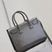 SAINT LAURENT Sac de Jour Small Tote Bag – Dark Gray Smooth Leather with Signature Hardware (Top Handles &amp; Crossbody Strap) #A58778