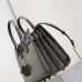 SAINT LAURENT Sac de Jour Small Tote Bag – Dark Gray Smooth Leather with Signature Hardware (Top Handles &amp; Crossbody Strap) #A58778