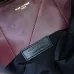 Saint Laurent 833948 Jamie 4.3 Large POCHON Bucket Bag - Burgundy Lambskin with Chain Strap #A59504