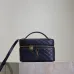 Saint Laurent GABY MINI Box Bag (766731) - Yellow, Sheepskin Quilted, Double Zipper, 18×11×6.5cm #A59996