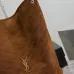 Saint Laurent Niki Suede Bucket Bag (844346) - CASSANDRE Stitching, Soft Silhouette, 33×16×40cm #A59990