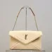 Saint Laurent Shearling Envelope Chain Clutch (769307) - Leopard Texture, Convertible Strap, 29.5×18×4.5cm #A59994