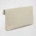 YSL 769307 LE Envelope Off White Lambskin Fold Clutch Evening Handbag #A65995
