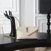 YSL 769307 LE Envelope Off White Lambskin Fold Clutch Evening Handbag #A65995